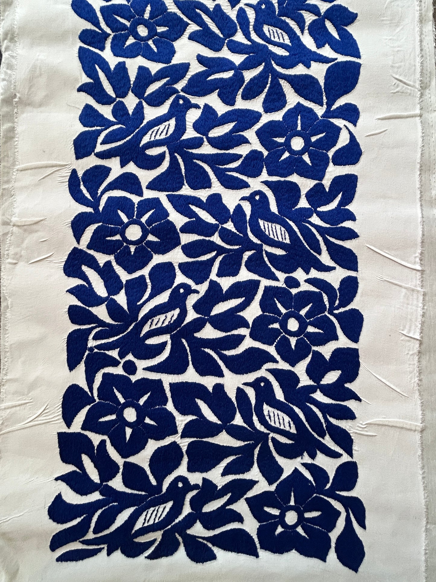 Mexican hand embroidered Wall Art, 32 x 16” Oaxacan Unique Piece