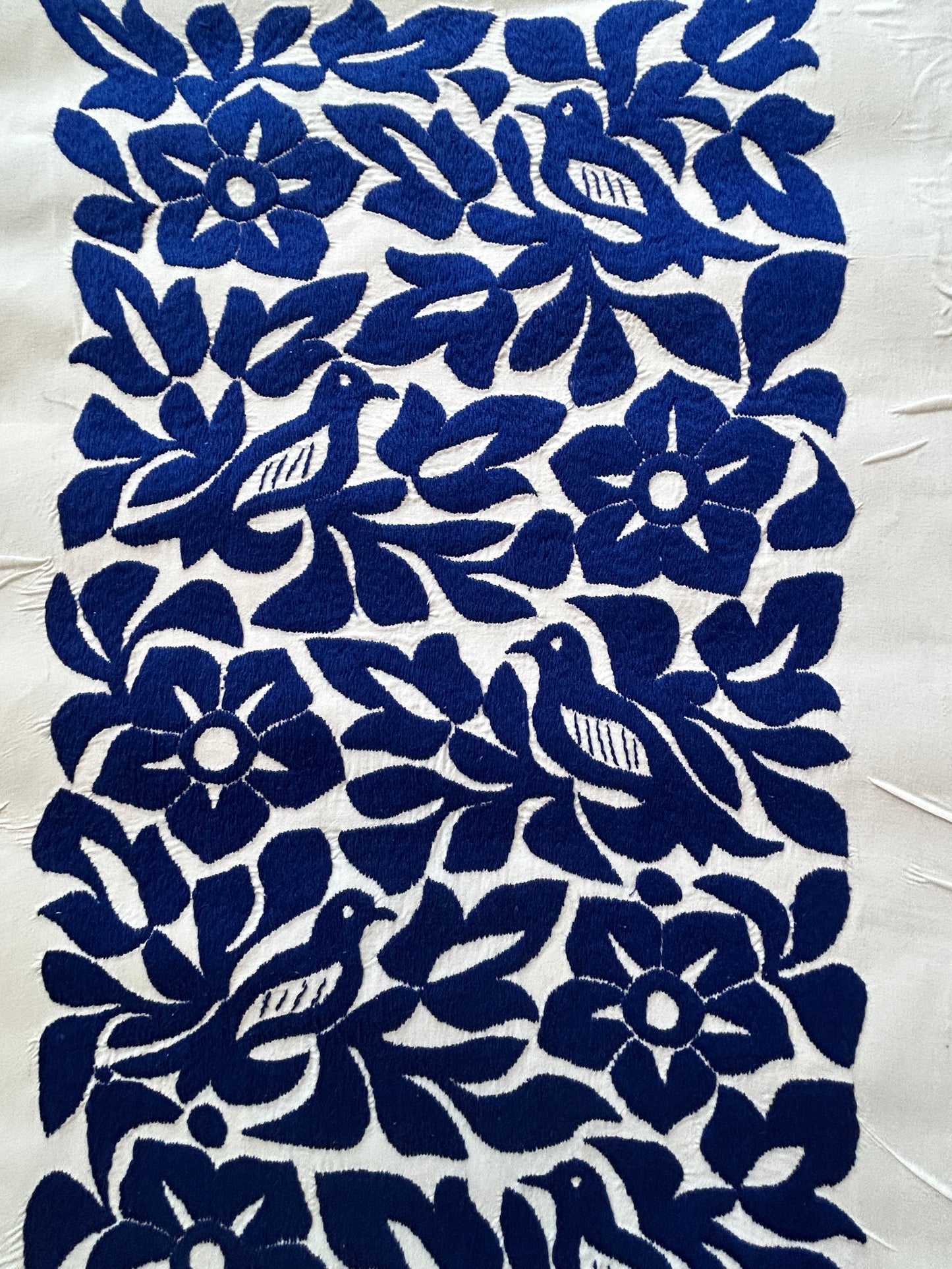 Mexican hand embroidered Wall Art, 32 x 16” Oaxacan Unique Piece