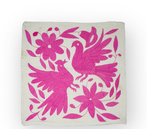Otomí Embroidered Pillow 13"x18" – Assorted Colors & Designs | Handmade Mexican Textile Decor