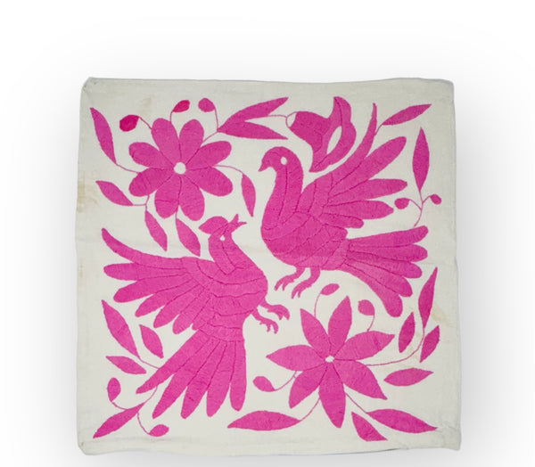 Otomí Embroidered Pillow 13"x18" – Assorted Colors & Designs | Handmade Mexican Textile Decor
