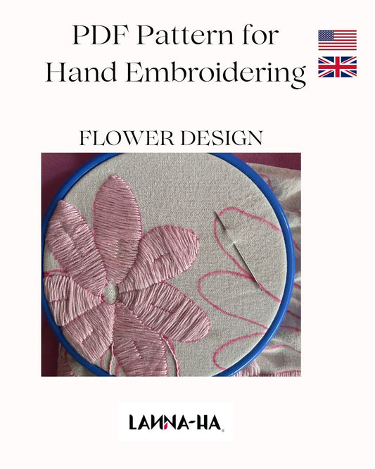 Otomi Hand Embroidery Pattern – DIY Flower Design PDF