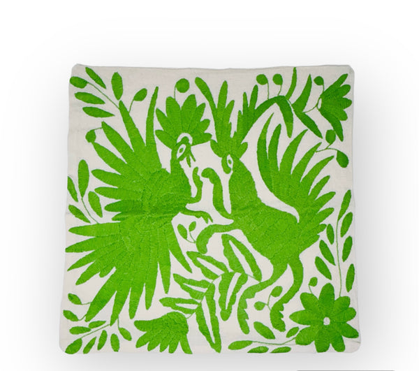 Otomí Embroidered Pillow 13"x18" – Assorted Colors & Designs | Handmade Mexican Textile Decor