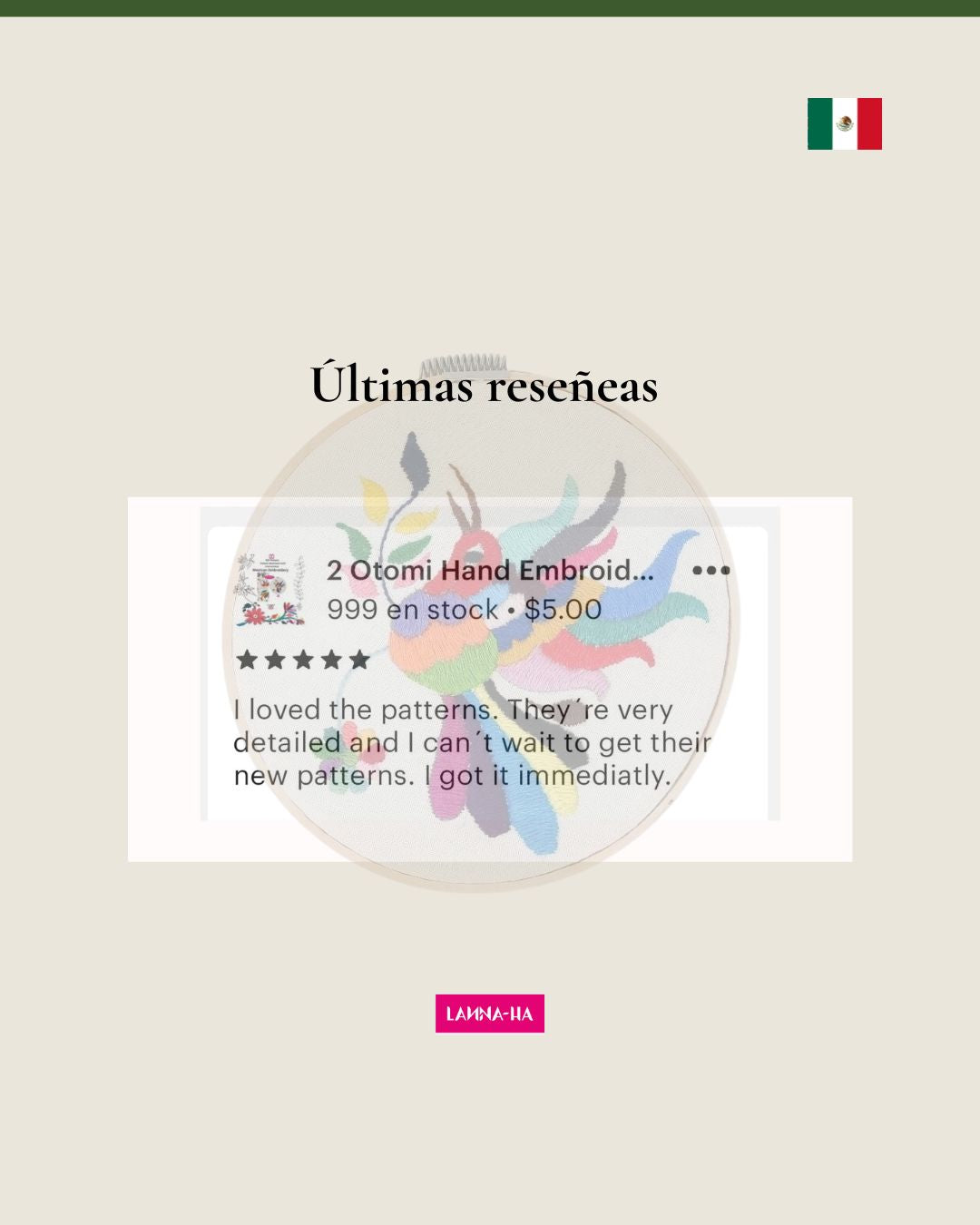 Patrón de Colibrí | Bordado Otomi – DIY Colibrí PDF | Versión español