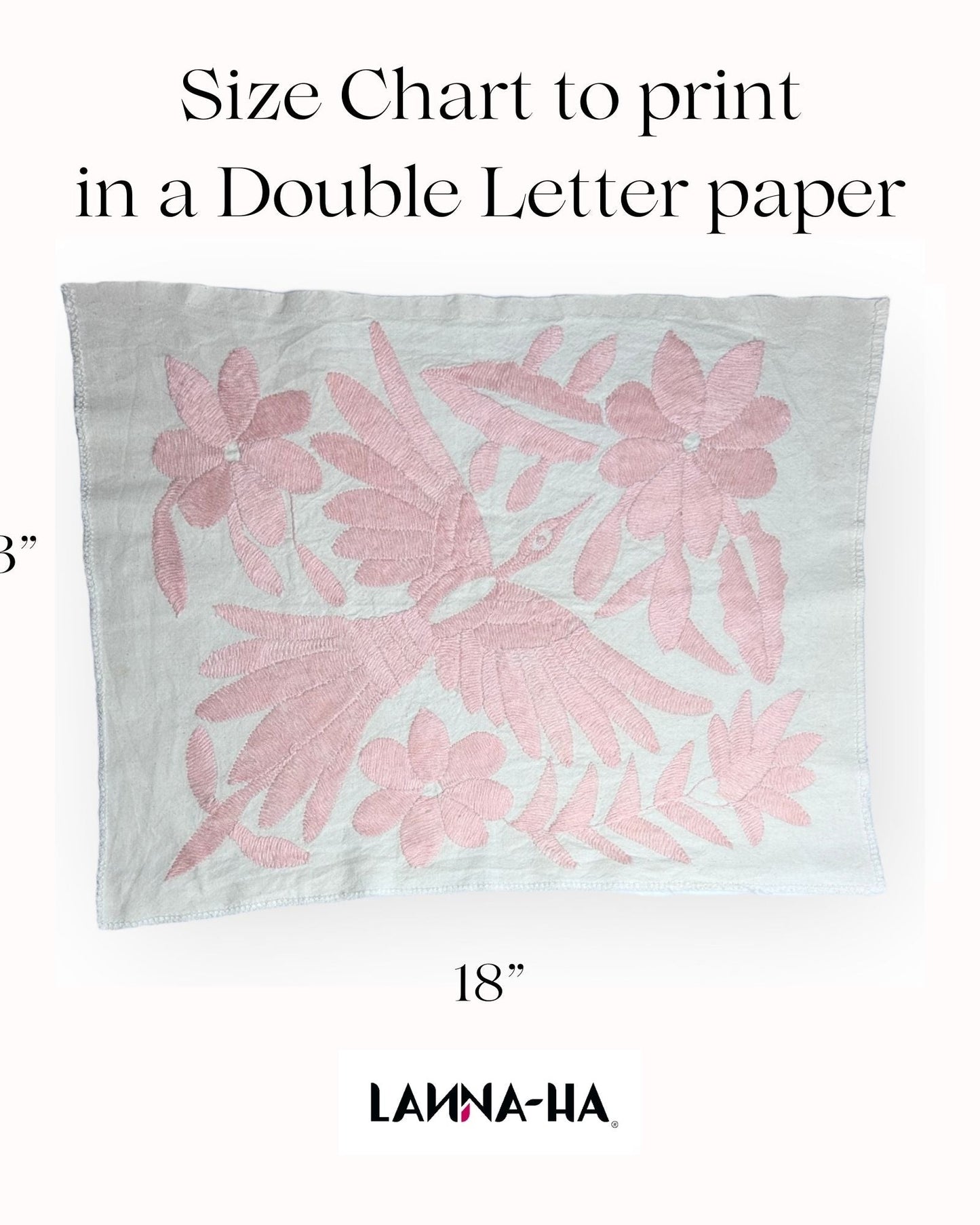 Otomi Hand Embroidery Pattern – DIY Bird and flower Design PDF