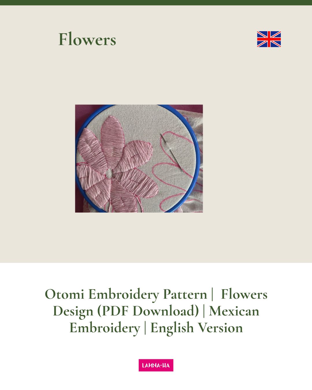 Flower design for Otomi Embroidery Pattern | PDF Download