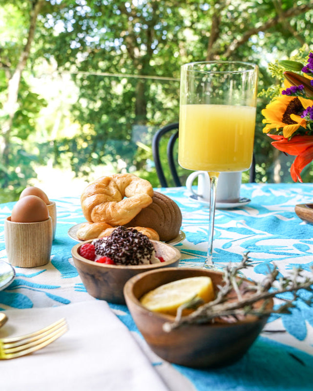 Handmade Mexican Otomi Embroidered Bedding or Tablecloth– Cian & Ivory (84"x85")