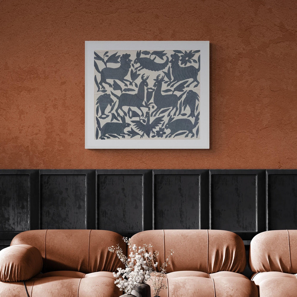 Arte Textil Otomi bordado a mano | Textil mexicano hecho a mano | Los Sueños de Gloria