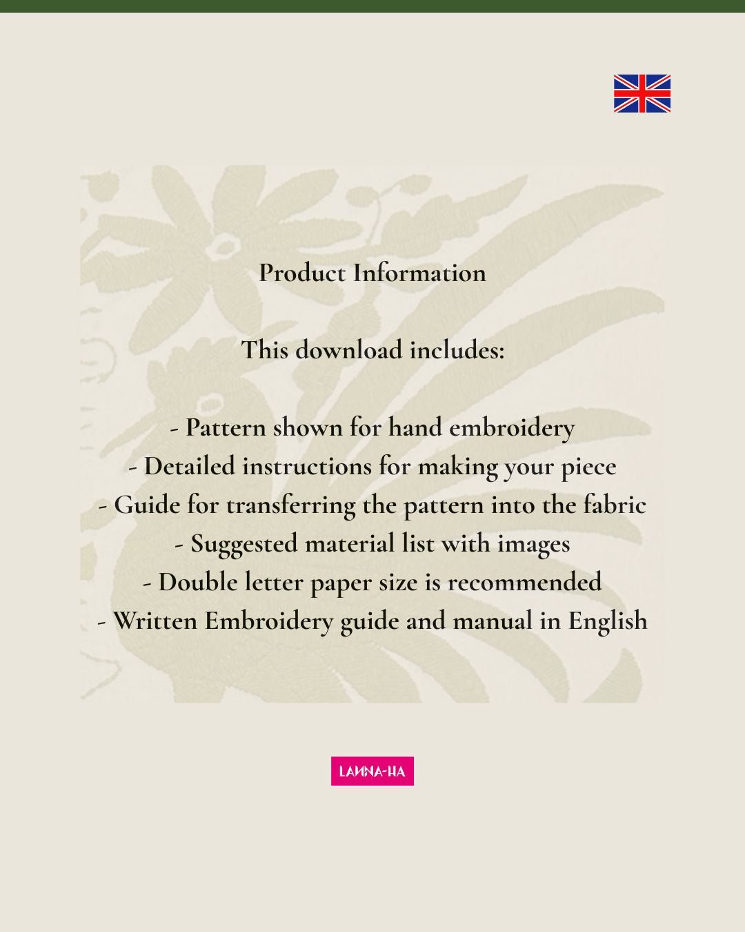 Rooster Design Otomi Embroidery Pattern – PDF Download