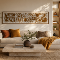 Mexican Wall Art | Otomi Art | Framed Textiles | Ochre Garden | Mexican Home Decor from Tenango de Doria