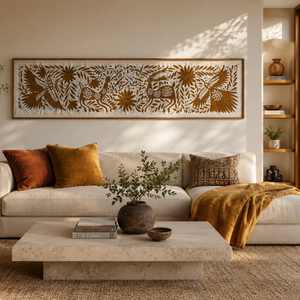 Mexican Wall Art | Otomi Art | Framed Textiles | Ochre Garden | Mexican Home Decor from Tenango de Doria