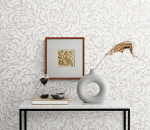 Framed Tan Otomi Emboridery | A collected textile piece for layered walls
