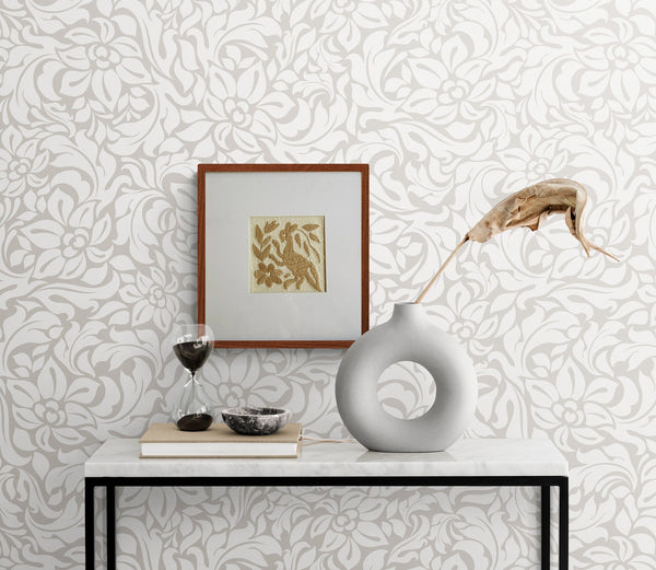 Framed Tan Otomi Emboridery | A collected textile piece for layered walls