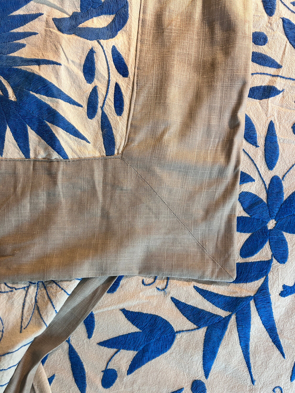 This item have different options for use:  Could be used as a Table Cloth, or as Bedding or as Wall Art