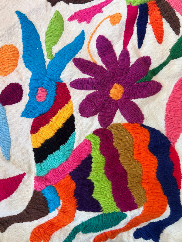 Boho Floor Pouf | Tufted Floor Cushion | Rainbow Fun | Meditation Floor Cushion | Ottoman Coffee Table