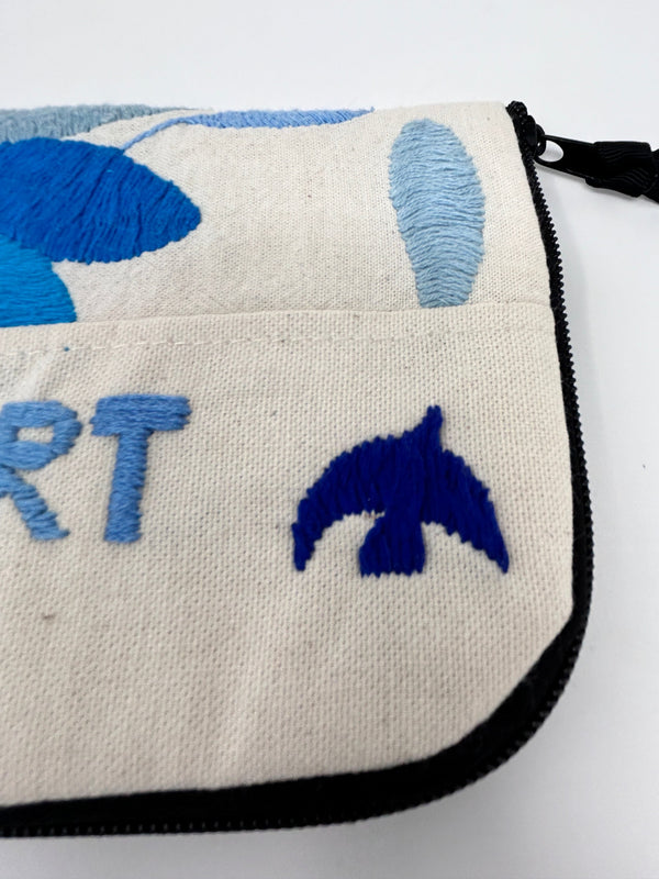 Passport Holder Personalized | Hand Embroidered Otomi Travel Case | Embroidered Zipper Pouch | Anniversary present for wife