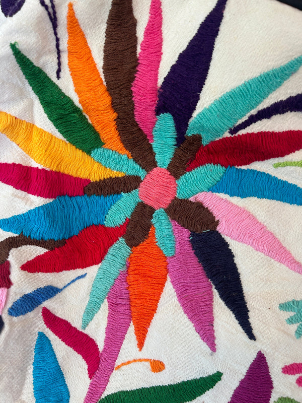 Boho Floor Pouf | Tufted Floor Cushion | Rainbow Fun | Meditation Floor Cushion | Ottoman Coffee Table