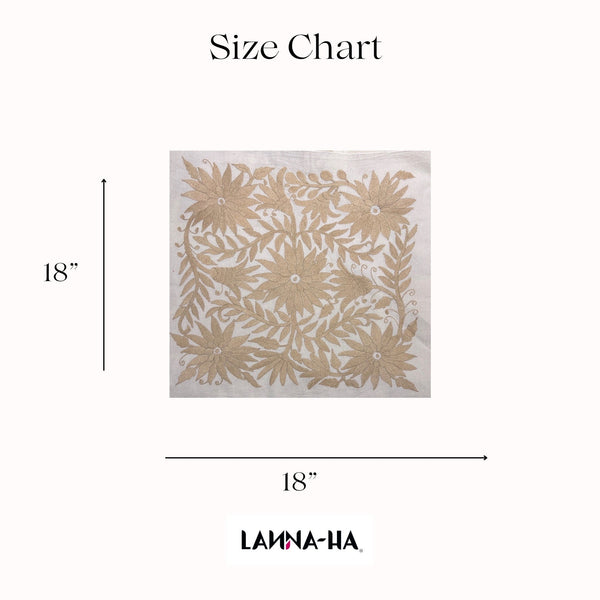 Mexican Tapestry Wall Art | Otomi embroidery pattern | Embroidered Wall Art | Boho Embroidery | Otomi Ofelia Tan Wind from Tenango de Doria