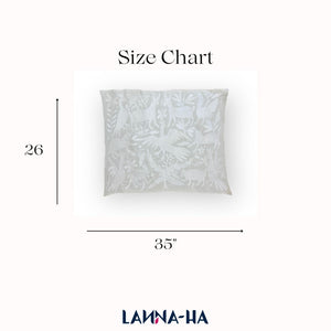Otomi Embroidery Pattern | Boho Embroidery | Custom embroidery Art | Artistic Framing | Otomi White Garden from Tenango de Doria
