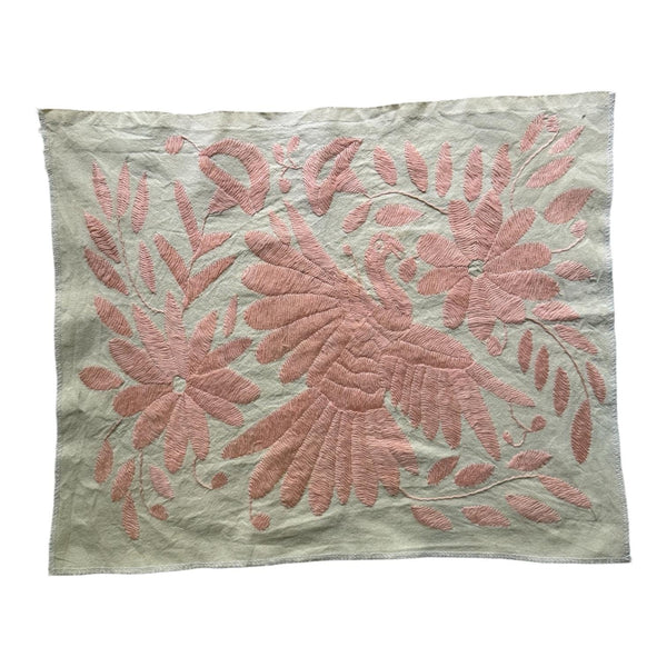 Boho Wall Art Small | Otomi Embroidery Pattern | Unique Art Gift | Custom Frame | Otomi Natalia Royal Pink from Tenango de Doria