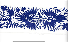 Mexican Tapestry Wall Art | Boho Embroidery | Artistic framing | Embroidered Wall Art | Otomi Talavera Garden from Tenango de Doria