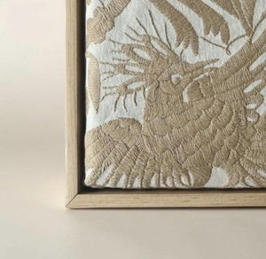 Boho Wall Art Small | Otomi Embroidery Pattern | Unique Art Gift | Custom Frame | Otomi Natalia Royal Pink from Tenango de Doria