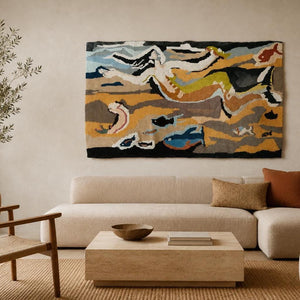 Mexican Tapestry Wall Art | Yarn Art | Textile Design Art | Siren Fish Wall Tapestry | Interior Design Art | Custom Tapestry