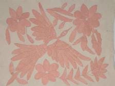 Boho Wall Art Small | Otomi Embroidery Pattern | Unique Art Gift | Custom Frame | Otomi Natalia Royal Pink from Tenango de Doria