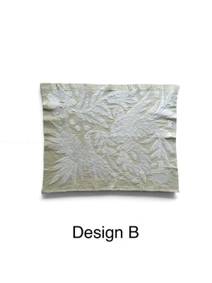 Boho Wall Art Small | Otomi Embroidery Pattern | Unique Art Gift | Custom Frame | Otomi Natalia Royal Whie from Tenango de Doria