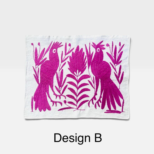 Boho Wall Art Small | Otomi Embroidery Pattern | Unique Art Gift | Custom Frame | Otomi Natalia Royal Lilac from Tenango de Doria