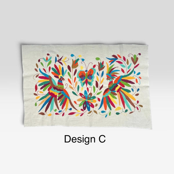 Medium Boho Wall Hanging | Boho Embroidery | Custom Frame | Gift for Art Lover | Otomi Rainbow Sky from Tenango de Doria