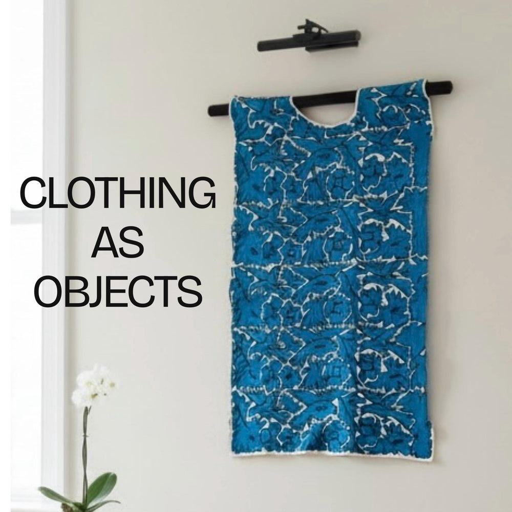 Textile Design Art | Folk Art pattern | Alternative Clothing | Bohemian Artwork | Slow fashion Dress | Embroidered Wall Art from Oaxaca