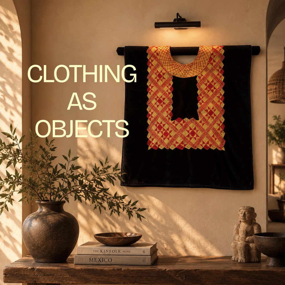 Textile Design Art | Mexican Folk Shirt | Artistic clothing | Statement Art Piece from Oaxaca