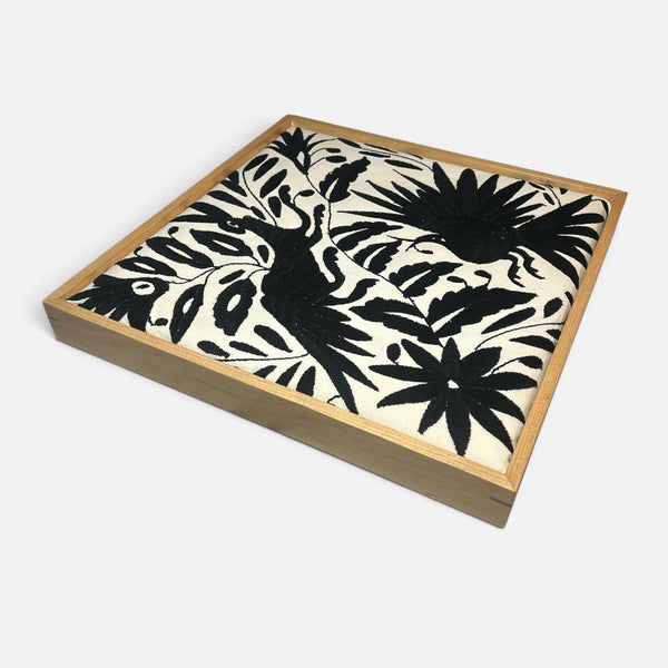 Diptych Wall Art | Otomi embroidery pattern | Customizable Wall Art | Boho Embroidery | Custom Frame | Interior Design Art
