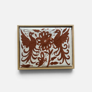 Diptych Wall Art | Otomi embroidery pattern | Customizable Wall Art | Boho Embroidery | Custom Frame | Interior Design Art