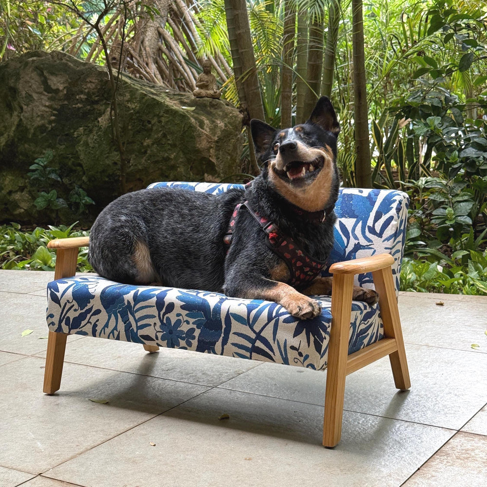 Home Decor Folk Art | Boho Embroidery | Otomi Tiny Armchair | Pet Furniture | Gift for art lover from Tenango de Doria