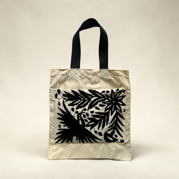Embroidered Tote Bag | Embroidered Makeup Bag | Anniversary present for wife | Embroidered Toiletry Bag | Otomi Embroidery Pattern