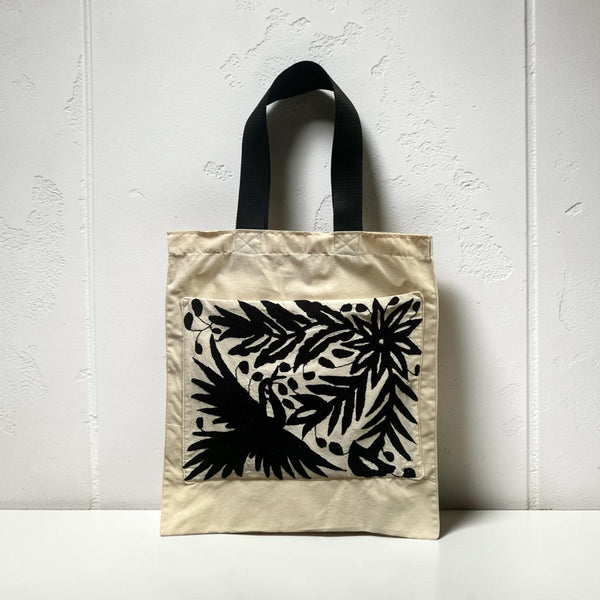 Embroidered Tote Bag | Embroidered Makeup Bag | Anniversary present for wife | Embroidered Toiletry Bag | Otomi Embroidery Pattern