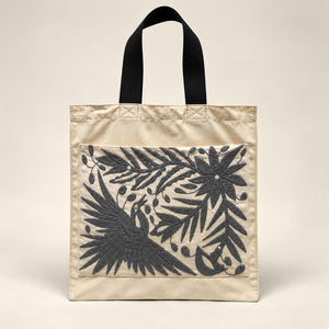 Embroidered Tote Bag | Embroidered Makeup Bag | Anniversary present for wife | Embroidered Toiletry Bag | Otomi Embroidery Pattern