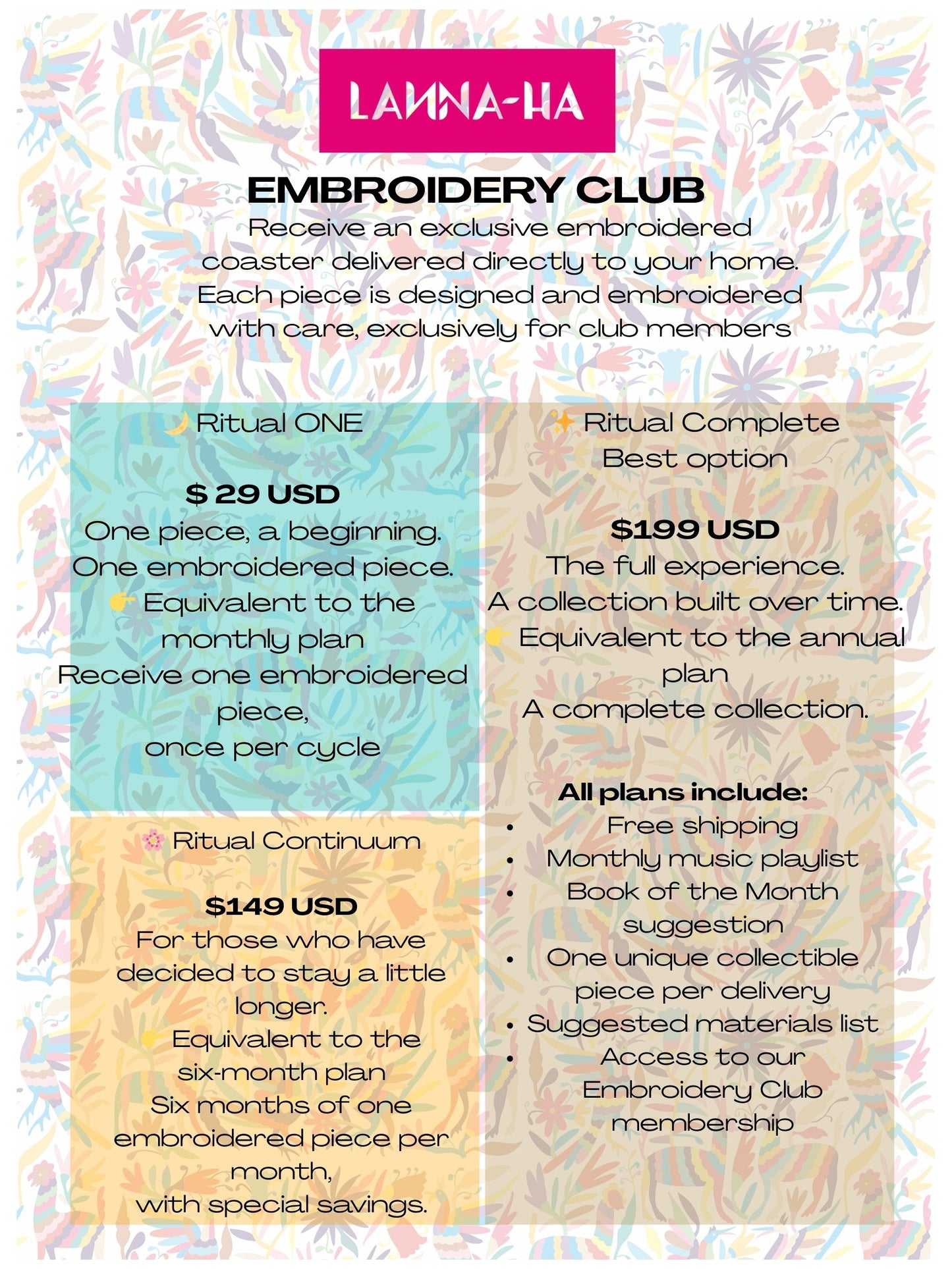 Embroidery Club ENGLISH