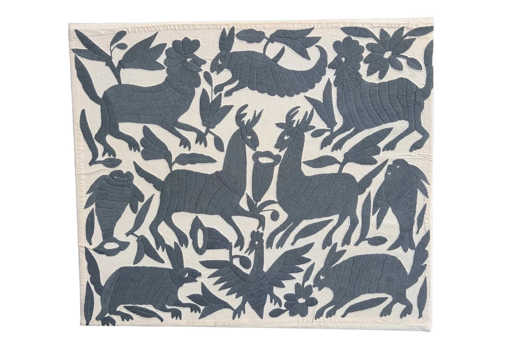 Arte Textil Otomi bordado a mano | Textil mexicano hecho a mano | Los Sueños de Gloria