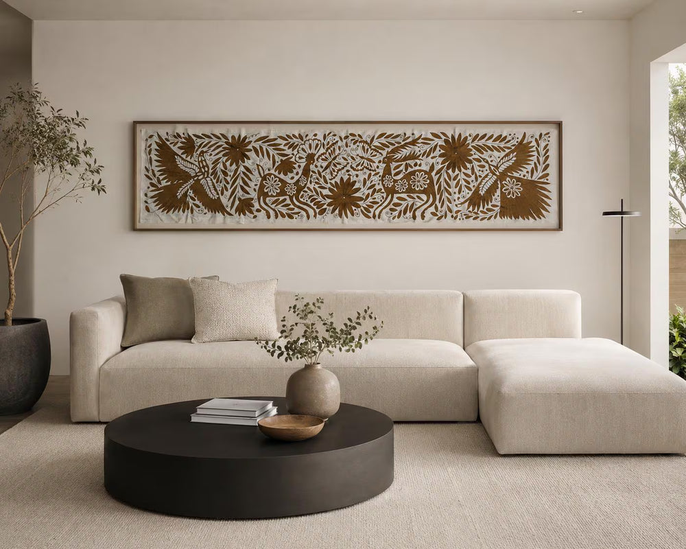 Mexican Wall Art | Otomi Art | Framed Textiles | Ochre Garden | Mexican Home Decor from Tenango de Doria