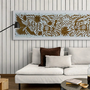 Mexican Wall Art | Otomi Art | Framed Textiles | Ochre Garden | Mexican Home Decor from Tenango de Doria